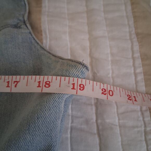 DL1961 Harriet Denim Jumpsuit Lace Tie Front in Dallas $229 Medium NWT *read - Picture 6 of 16